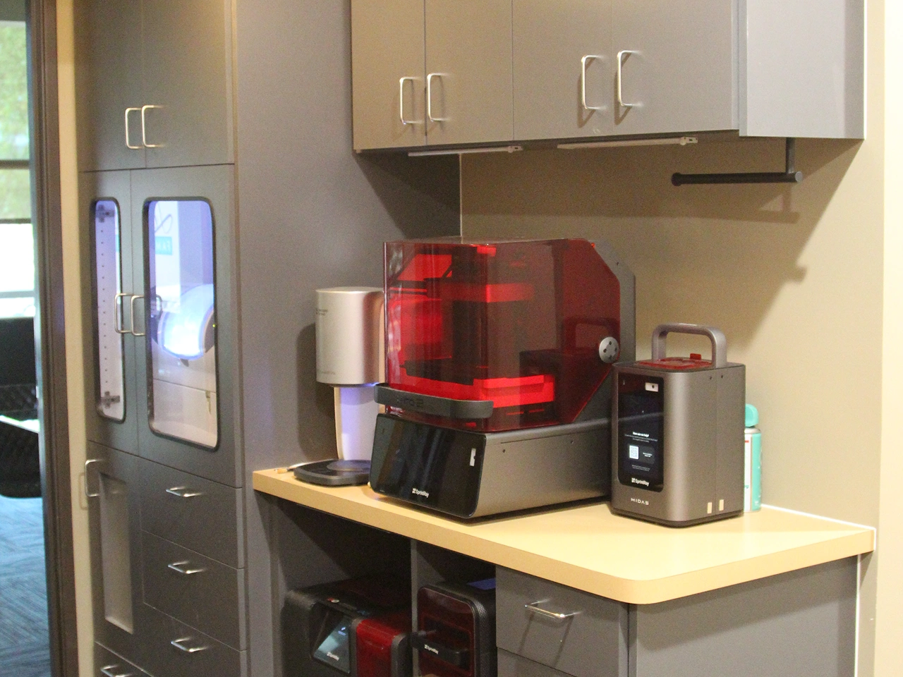 Sprintray Pro 2 Dental 3D Printer with Red Resin Chamber